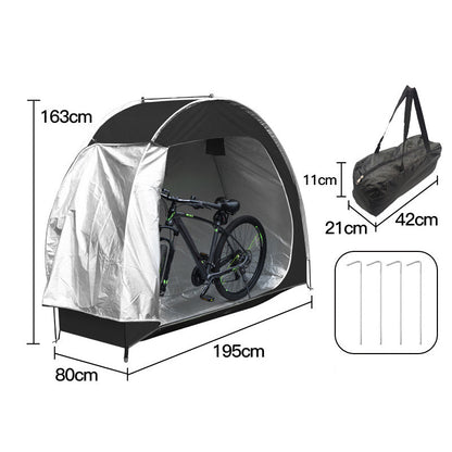 ⏳ Begränsad tid – 50 % RABATT! 🚲 Portabelt Cykelförråd för Utomhusbruk – Skydda Din Cykel Mot Väder & Smuts ⛺
