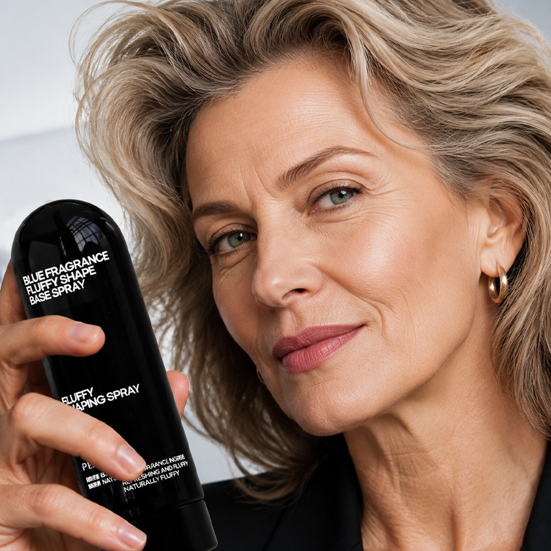💇‍♀️✨ Volymgivande stylingspray för platt hår – ger mer lyft, långvarig stadga och en härlig persikodoft 🍑