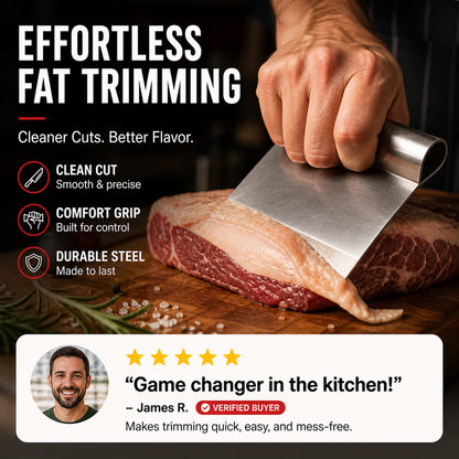 🥩 Skrapa kött enklare med bättre kontroll – ergonomiskt böjd köttskrapa för effektiv förberedelse