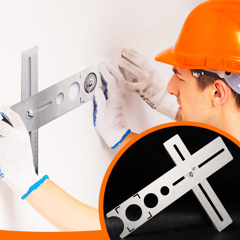 🔧📐 Justerbar Hålmall för Kakel & Keramik – Rostfritt Stål för Stabil Positionering och Precisionsborrning ✨🛠️