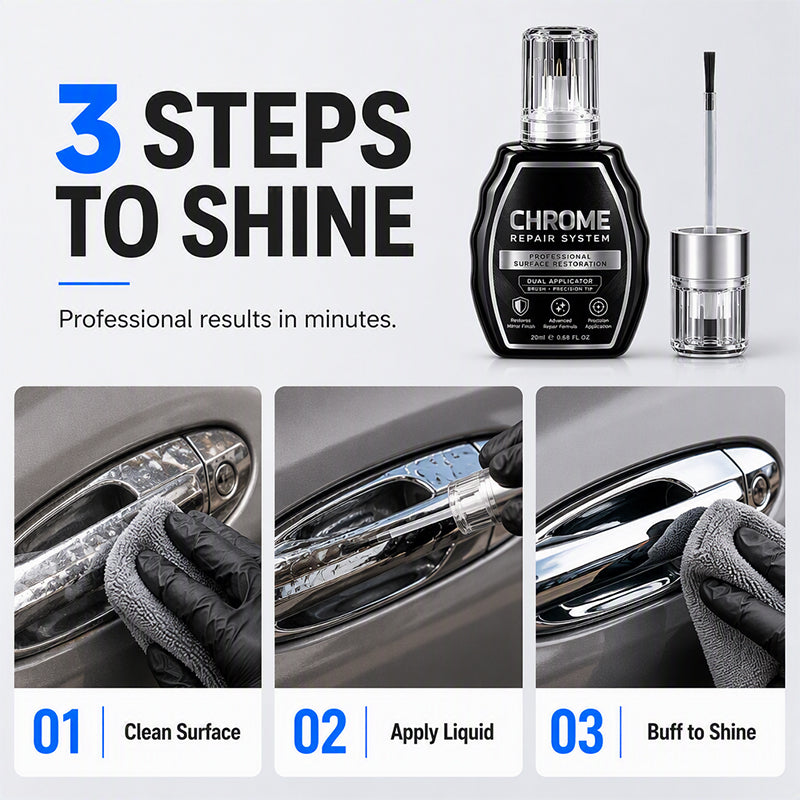 ✨ 50% RABATT NU! 🚗 Kromreparationspenna – återställer glans, döljer repor & skyddar mot korrosion – perfekt för bil, badrum och rostfritt stål 🔧✨