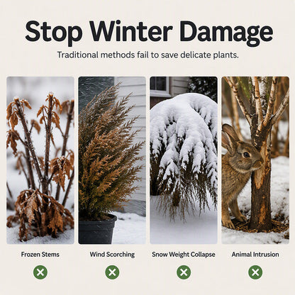🌱❄️ Slitstarkt frostskyddsöverdrag i fiberduk – skydda växterna när kylan kommer 🌿✨