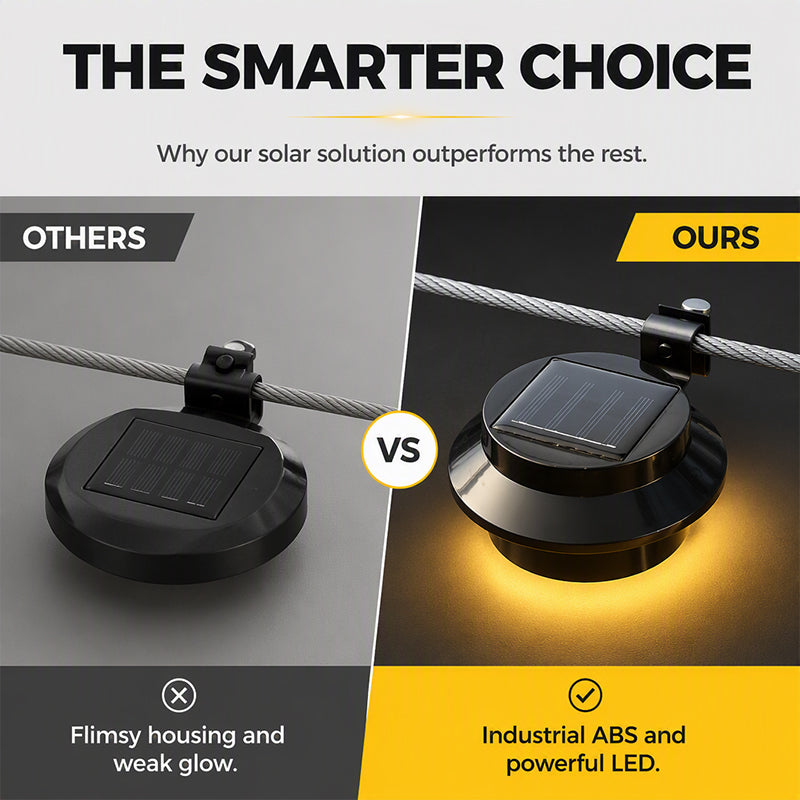 ☀️💡 Solcellsdriven LED-vägglampa för takränna – dekorativ utomhusbelysning för en mysigare uteplats 🏡✨